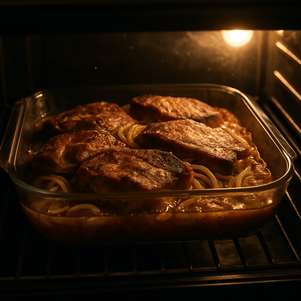 jak długo piec łopatkę w plastrach