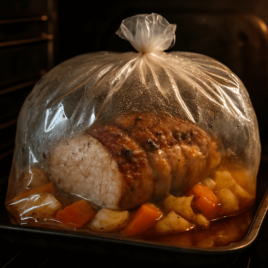 jak długo piec mięso w rękawie