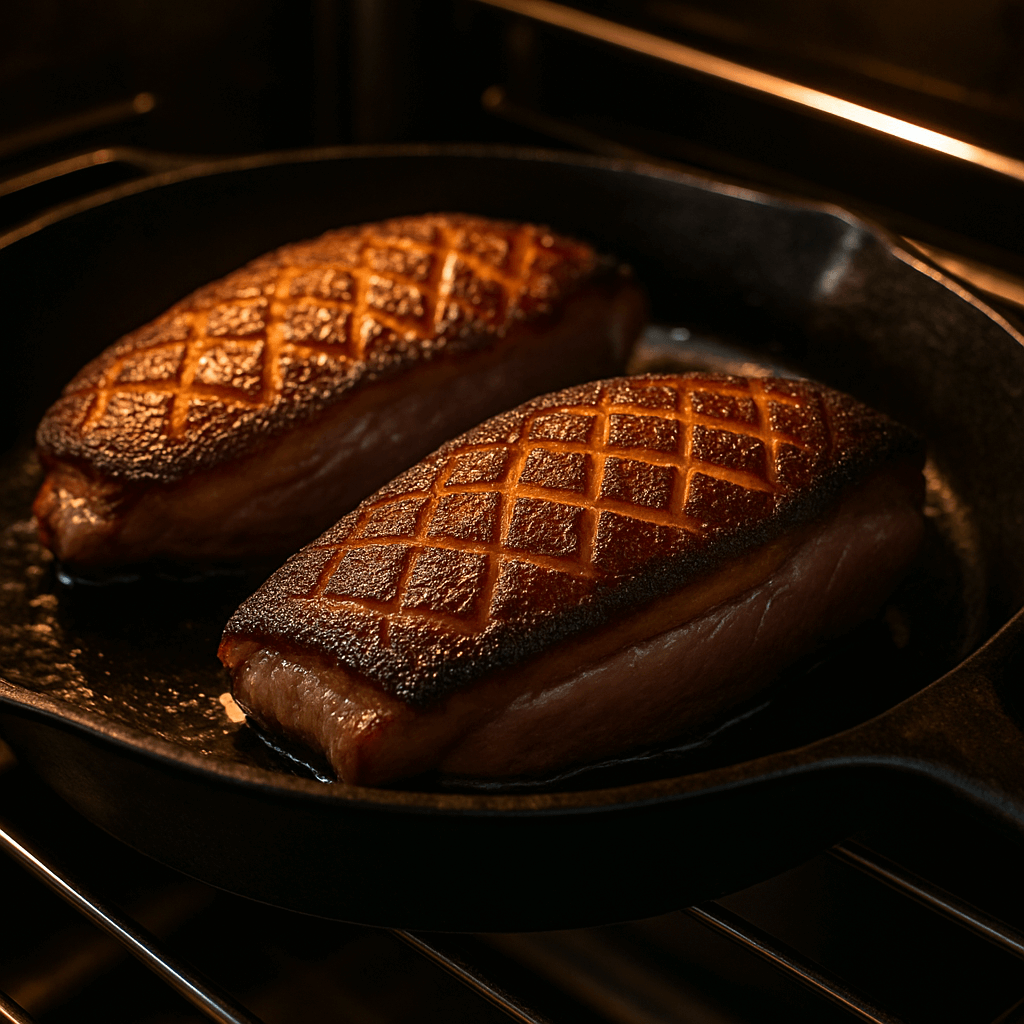 jak długo piec pierś z kaczki