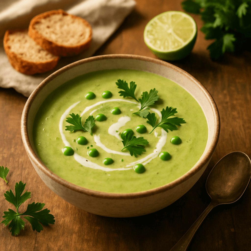 Zupa krem z groszku i limonki – lekki i orzeźwiający przepis na zupę krem