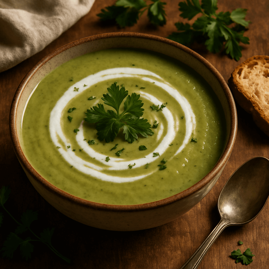 zupa krem z pietruszki i mleka kokosowego