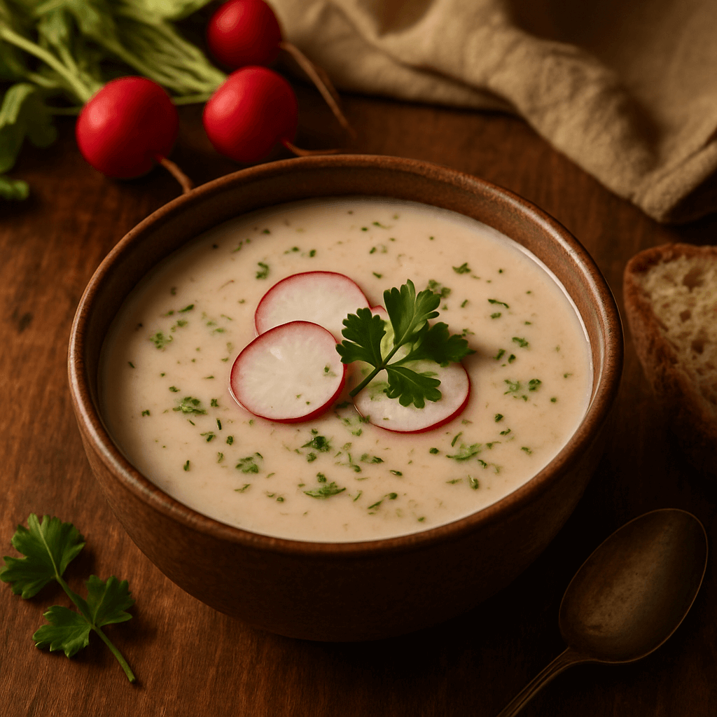 zupa krem z rzodkiewki