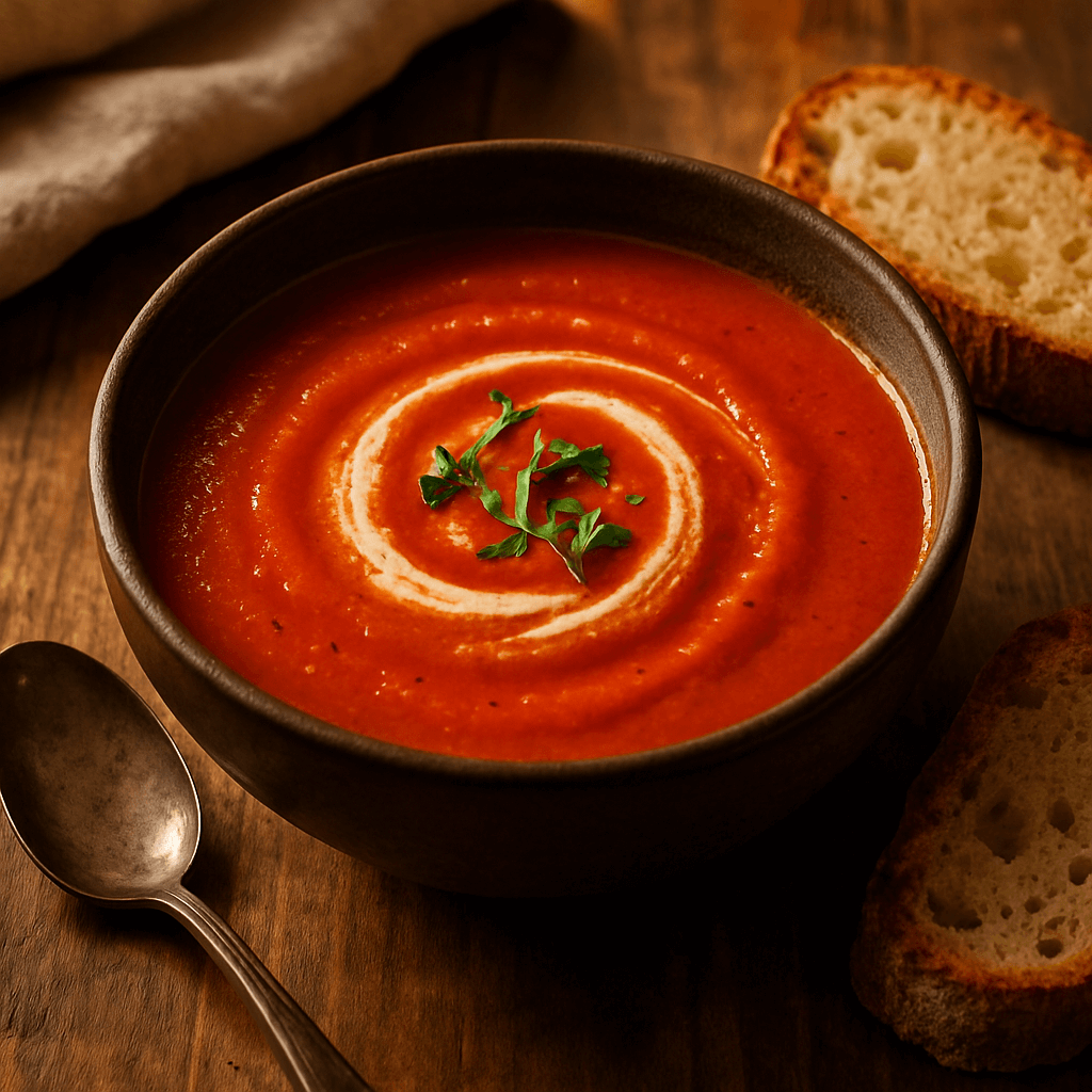 zupa pomidorowa z pieczonych pomidorów