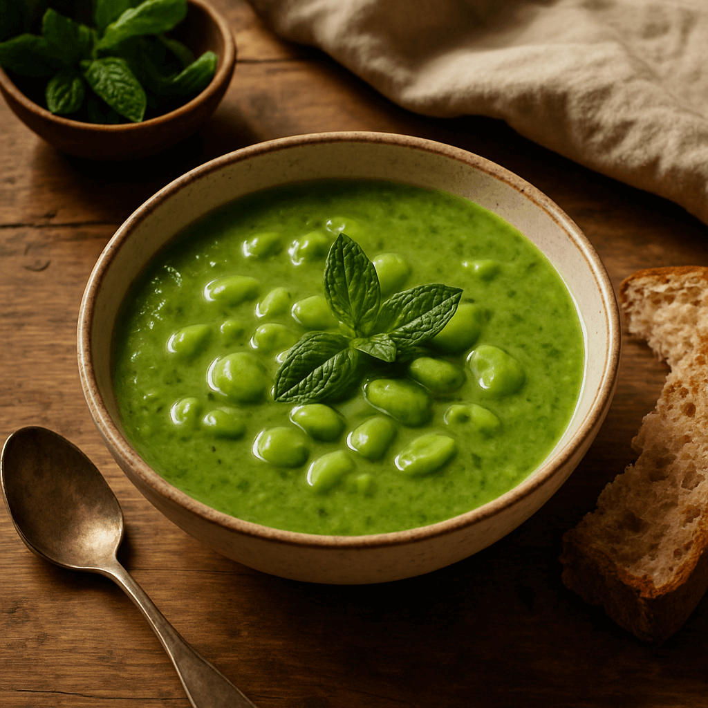 Zupa z bobu i mięty – świeży i zdrowy przepis na aromatyczną zupę