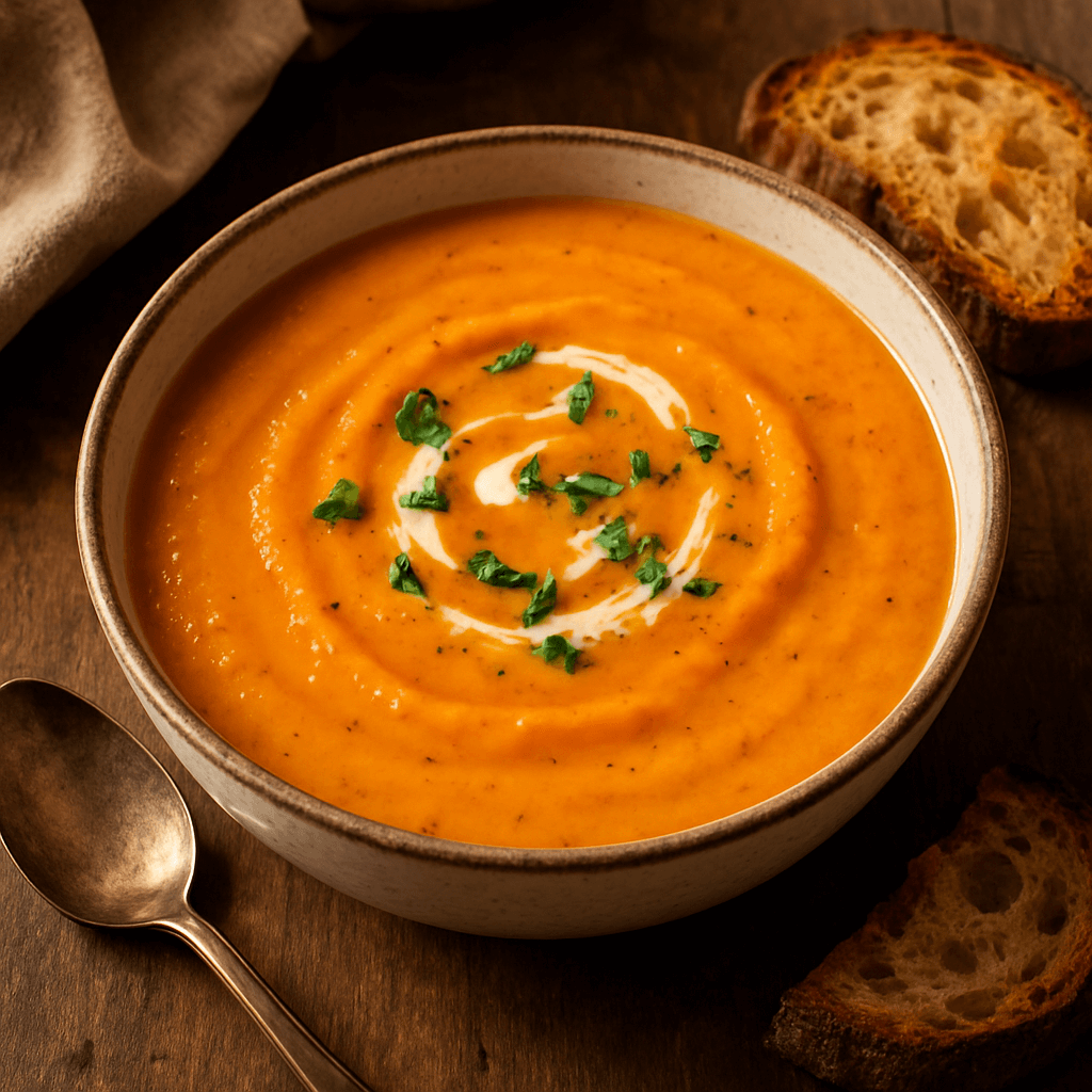 zupa z pieczonej papryki i ziemniaka