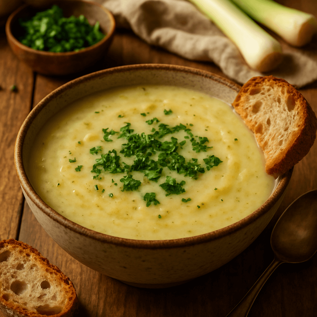 zupa z pora i ziemniaków