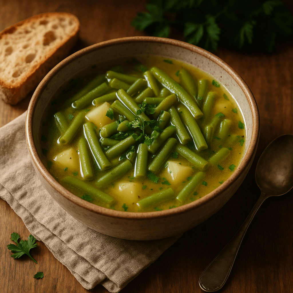 zupa z zielonej fasolki